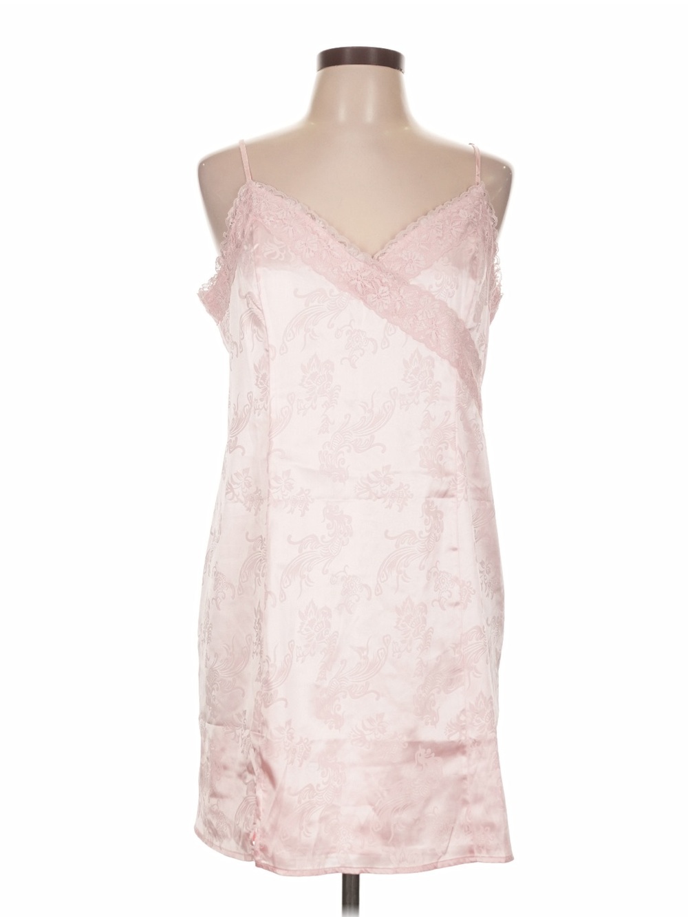 bp Blush Pink Lace-Trim Satin Slip